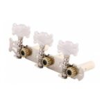 Clavijero Redtone Cromado con paleta nacar para guitarra clasica