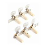 Clavijero Redtone Cromado con paleta nacar para guitarra clasica - Imagen 2