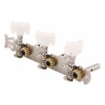 Clavijero Redtone Cromado con paleta blanca para guitarra clasica