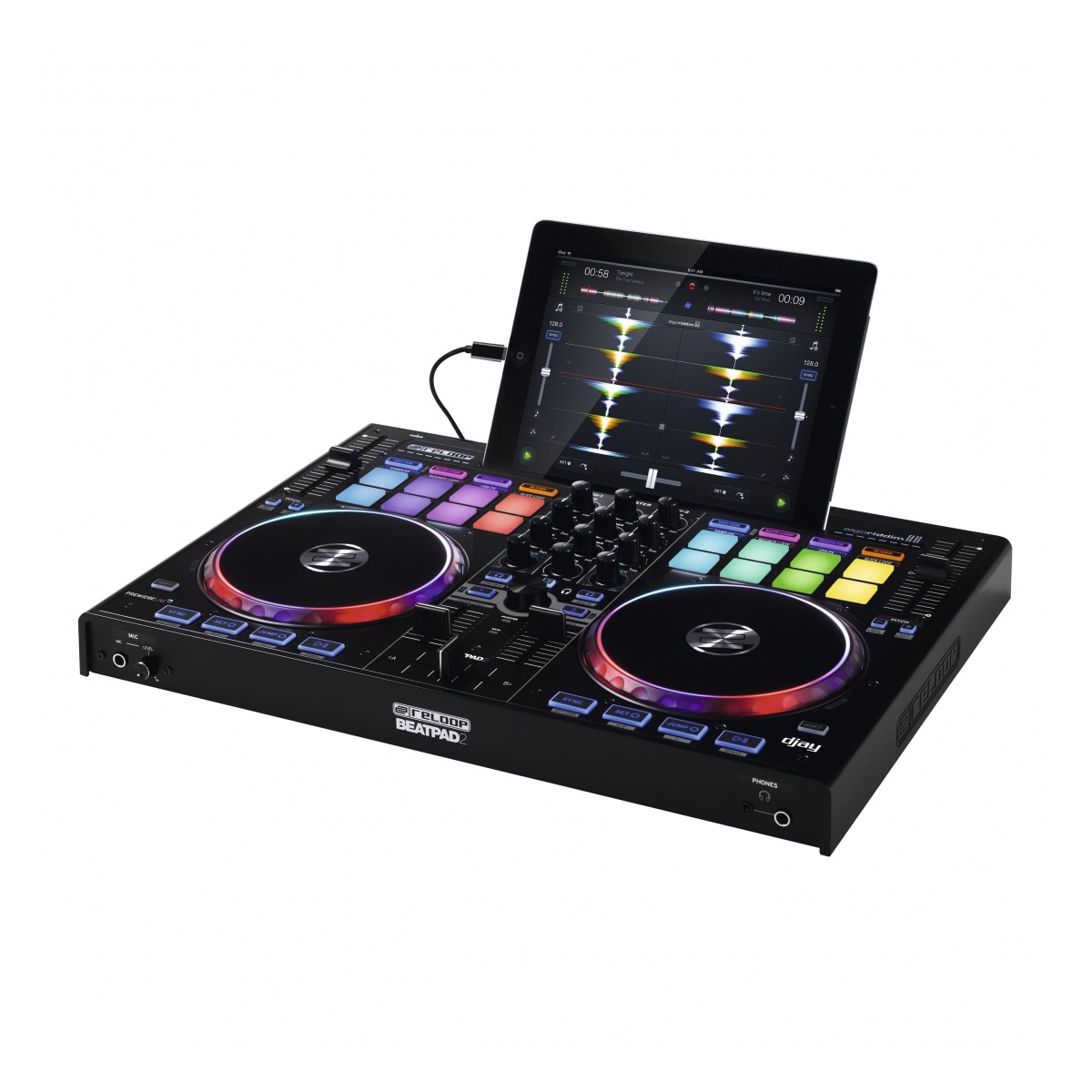 39357_4.jpg Controlador DJ Reloop Beatpad 2, 2 Canales, Serato DJ, Interfaz Integrada, Compatible con iOS - Imagen 1