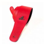 Correa Magma Serpiente Cuero Rojo Logo Metal