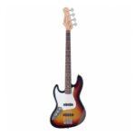 Bajo Electrico Jazz Bass Stagg B300LHSB Color Sunburst para Zurdo