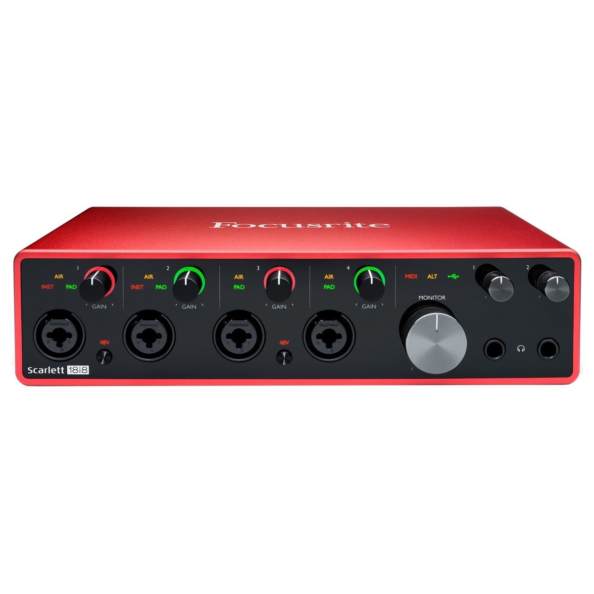 41051_4.jpg Interfaz Placa de Audio Focusrite Scarlett 18I8 3ra Gen - 18 Entradas, 8 Salidas, MIDI y USB - Imagen 1