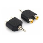 Adaptador Miniplug 3.5 Stereo a 2 RCA Hembra Arwen AU7