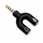Adaptador Miniplug 3.5 4 Polos Macho a 2 Jack Miniplug 3.5 Hembra Stereo Arwen AD505