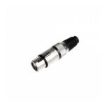 Conector Canon Arwen  3 Patas JD-361/N Hembra Negro