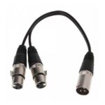 Cable de 1 Canon Macho a 2 Canon Hembra Studio Z ZPYXLRFXLRFD1 Balanceado 30cm