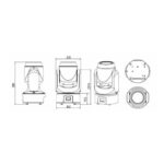 Cabezal Movil Big Dipper LS3000RGB Full Color Laser 50W 3 en 1 - Imagen 3