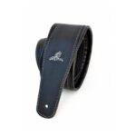 Correa Negra Acolchonada De Cuero Para Guitarra