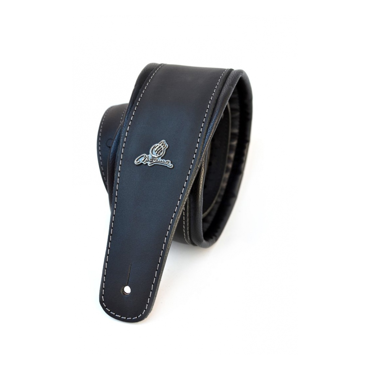 44465_4.jpg Correa Negra Acolchonada De Cuero Para Guitarra - Imagen 1