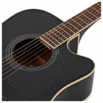 Guitarra Electro Acústica Ibanez PF15ECEBK, C/preamp, Black - Imagen 4