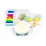 Set De Percusion Niños Knight Jb565 4 Instrumentos + Funda - Imagen 3