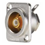 Conector Chasis RCA Hembra Amphenol ACJD-WHT Color Blanco