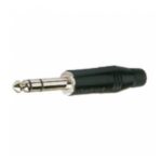 Ficha Conector Plug 6.5 Stereo Amphenol ACPS-GB Negro