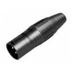 Ficha Seetronic Canon Xlr Macho Conector 3 Pines