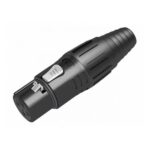Ficha Seetronic Canon Xlr Hembra Conector 3 Pines