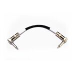Cable 6 Mm Interpedal Plug 1/4 Ang. - Plug 1/4 Ang. X 20 Cm.