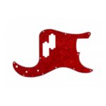 Pickguard Rojo Perlado Para Bajo Electrico Precision