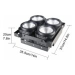 Minibrut Blinder Big Dipper LC007 4x100 Watts, Blanco Frío y Cálido - Imagen 3