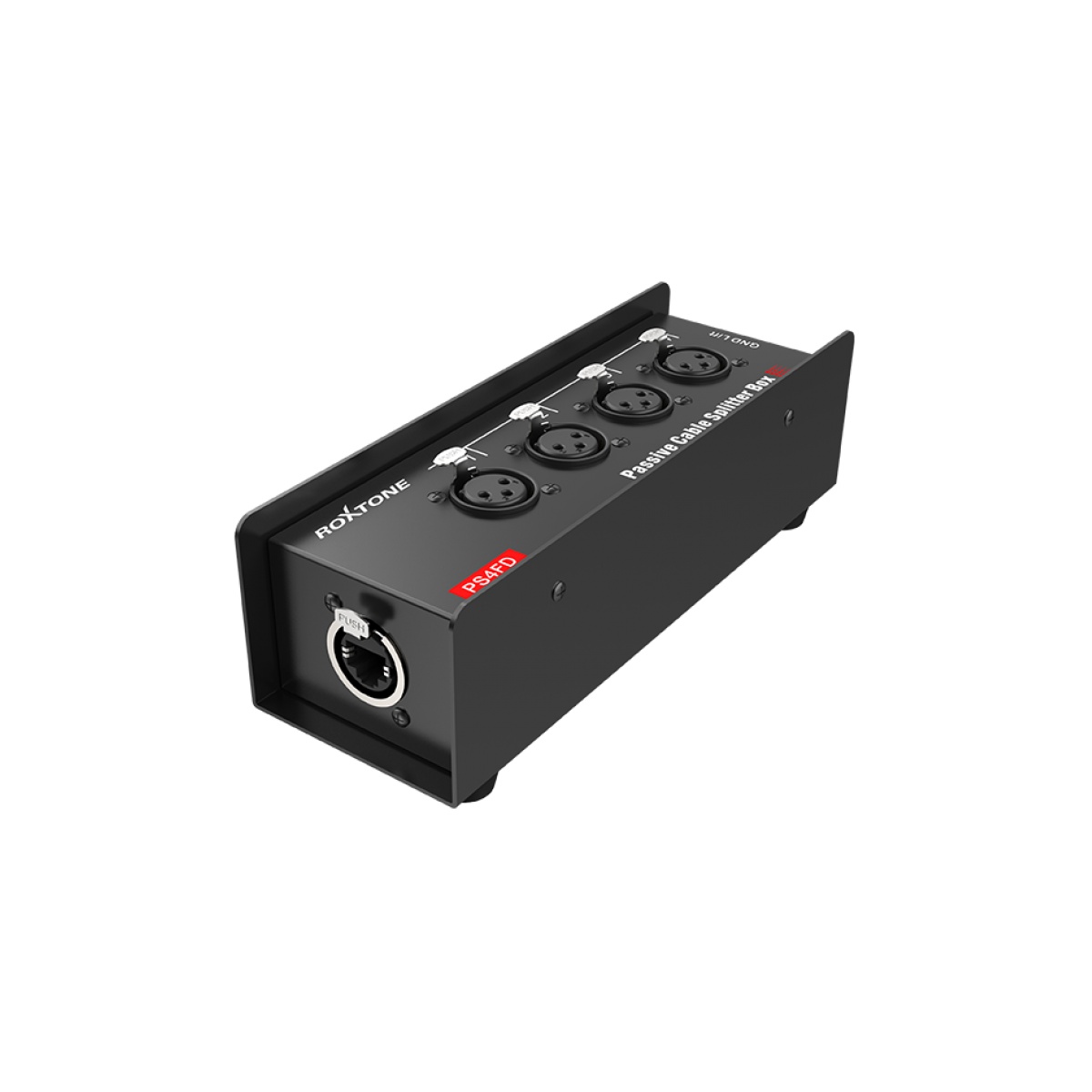 48064_4.jpg Caja Divisora Roxtone PS4FD con 4 salidas XLR Hembra – Serie CAT - Imagen 1