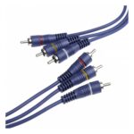 Cable 3Rca/3Rca Lujo Azul 4M
