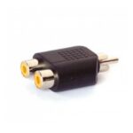 Adaptador RCA Macho a 2 RCA Hembra Arwen AU9
