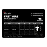 Tira de trastes para guitarra bajo Blacksmith Jumbo DHP29H0SL Acero Inox. - Imagen 3