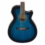 Guitarra Electroacústica Ibanez AEG8ETBS, Transparent Blue Sunburst - Imagen 3