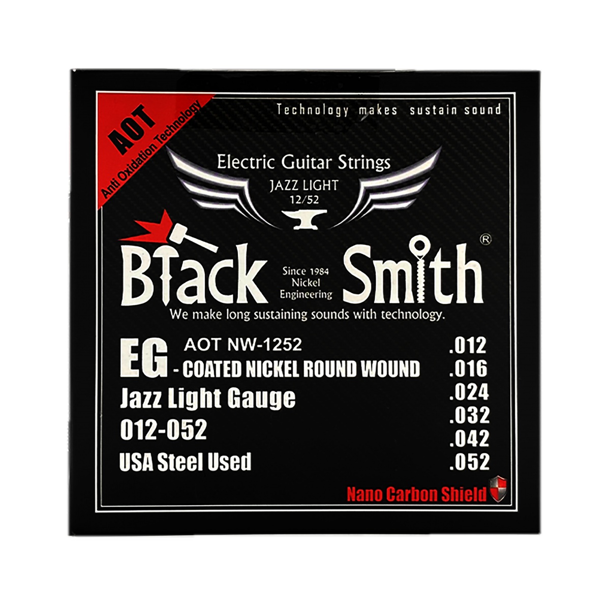 50871_4.jpg Encordado Blacksmith Eléctrica 012-052 Micro Carbon - Imagen 1