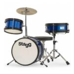 Batería para niños Stagg 3 Cuerpos, Color Azul Metalizado