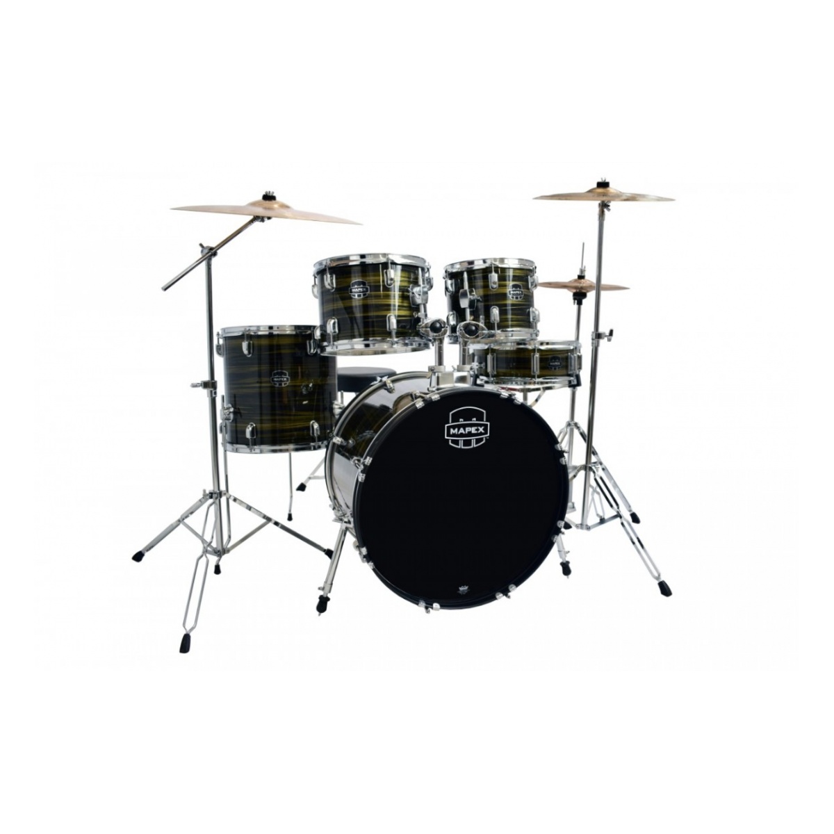 51119_4.jpg Bateria Mapex Prodigy 5 cuerpos Pdg5245tfj Brown Wood Grain (No incluye platos) - Imagen 1