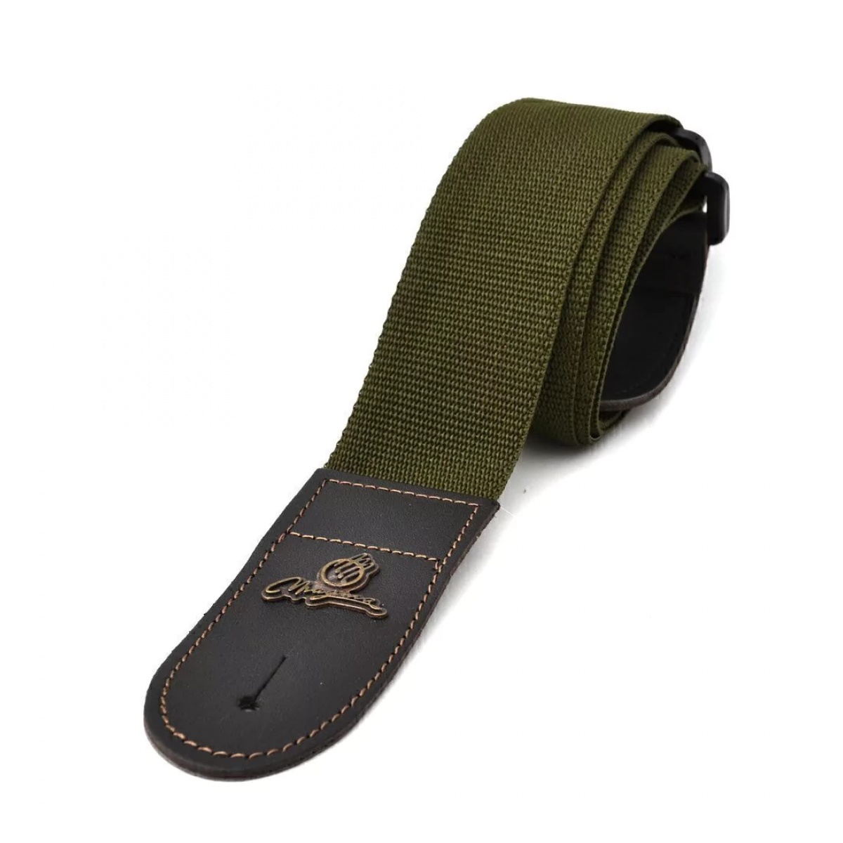 51161_4.jpg Correa Lisa Magma Polipropileno Verde Militar Logo - Imagen 1