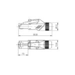 Ficha de Red UTP Roxtone RJ45C5E-PH - Imagen 5