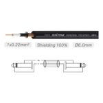 Cable Plug Roxtone DGJJ110L6 Plug Mono A Plug Mono 90° 6 Metros - Imagen 2