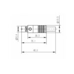 Conector Roxtone RMX3F-C Mini XLR Hembra - Imagen 3
