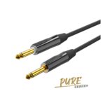 Cable de Instrumento Roxtone PGJJ120-GG-L6 – 2 Plug Mono 6.3 mm Gold – 6 Metros