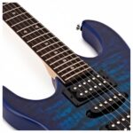 Guitarra Eléctrica Ibanez GRX70QAL-TBB, Transparent Blue Burst, P/zurdo - Imagen 3