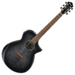 Guitarra Ibanez Electroacústica AEWC400-TKS, Transparent Black Sunburst