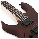 Guitarra Eléctrica Ibanez GRG121DXLW, Zurda, Walnut Flat - Imagen 4