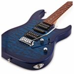 Guitarra Electrica Ibanez GRX70QA GIO, Transparent Blue Burst - Imagen 3