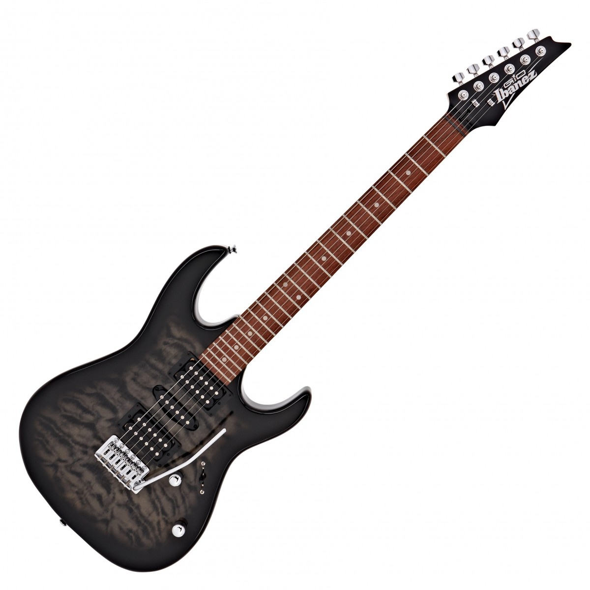 52558_4.jpg Guitarra Electrica Ibanez GRX70QATKS, Transparent Black Sunburst - Imagen 1