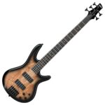 Bajo Ibanez GSR205SMGT, Natural Grey Burst, 5 Cuerdas