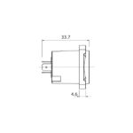 Ficha Chasis Speakon Macho Roxtone RS4MD-T - 4 Contactos - Imagen 5