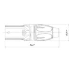 Ficha Roxtone RX3M-NT XLR Macho - Imagen 2