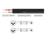 Cable Roxtone RACC190L2 2 Rca Macho A 2 Xlr Macho 2 Metros - Imagen 3