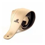 Correa Magma Forrada Cuero Marfil Con Logo Metal