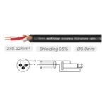 Cable Roxtone SMXJ250L3 Xlr Macho A Plug Mono 3 Metros - Imagen 2