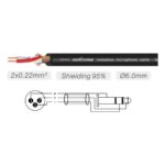 Cable Roxtone SMXJ260L1 Plug Macho St A Xlr Macho 1 Metro - Imagen 2