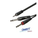 Cable Roxtone SAYC130L2 Mini Plug Stereo a 2 Plug 2 Metros - Imagen 2