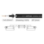 Cable de Instrumento Roxtone PGJJ120-GG-L6 – 2 Plug Mono 6.3 mm Gold – 6 Metros - Imagen 2